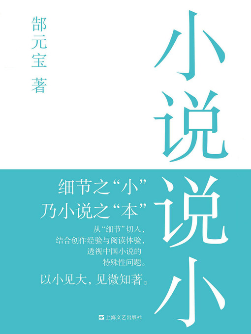 Title details for 小说说小 by 郜元宝  - Available